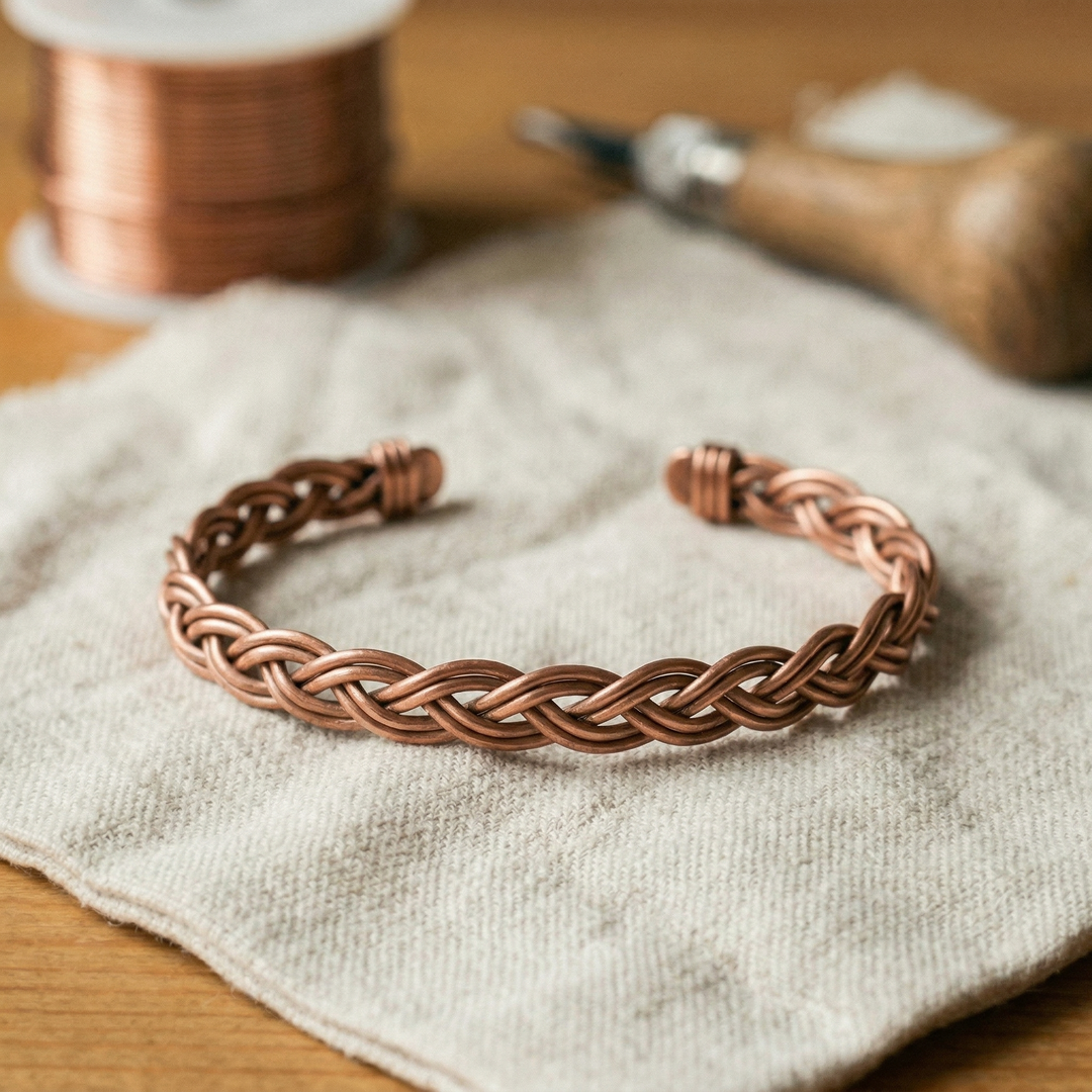 Copper Ankle Bracelet by Mae & Luna - Guado