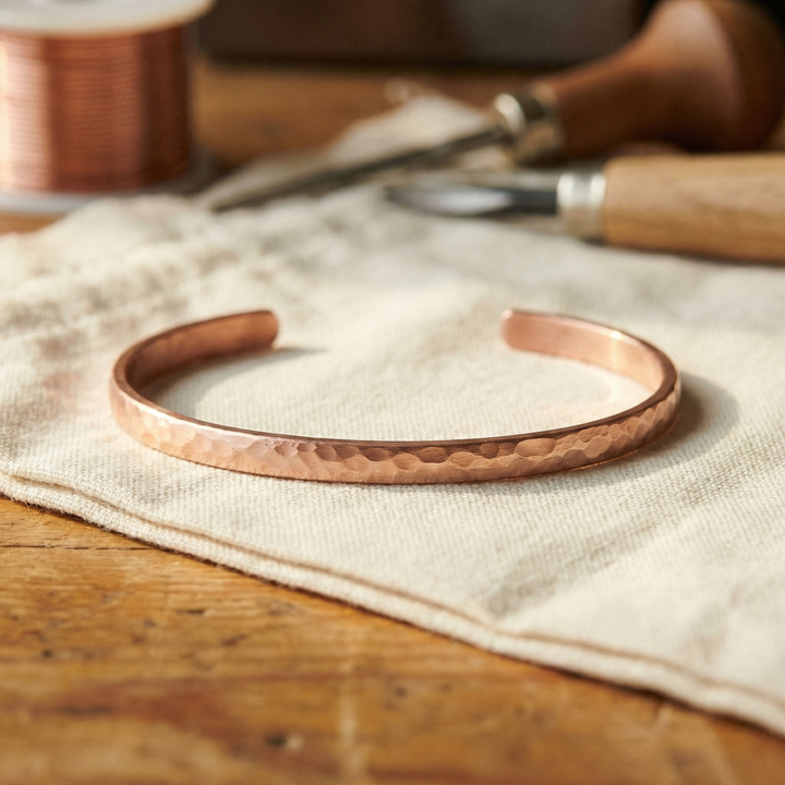 Copper Ankle Bracelet by Mae & Luna - Sand