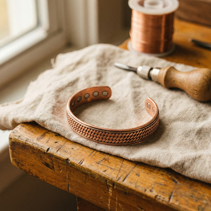 Mae & Luna Copper Bracelet - Wave