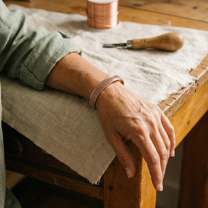 Mae & Luna Copper Bracelet - Wave