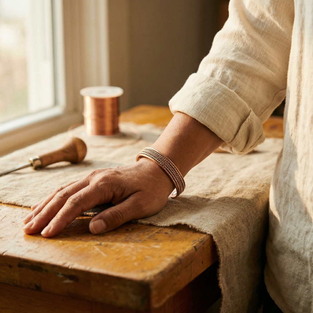 Mae & Luna Copper Bracelet - Amber