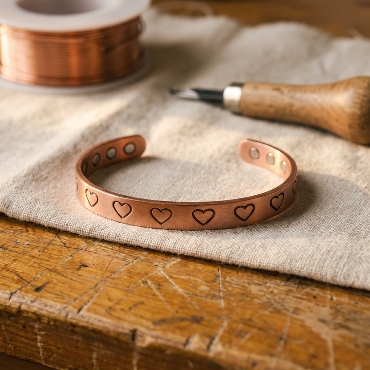 Mae & Luna Copper Bracelet - Clay