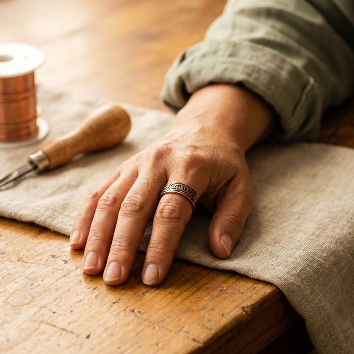 Mae & Luna Copper Ring - Burr