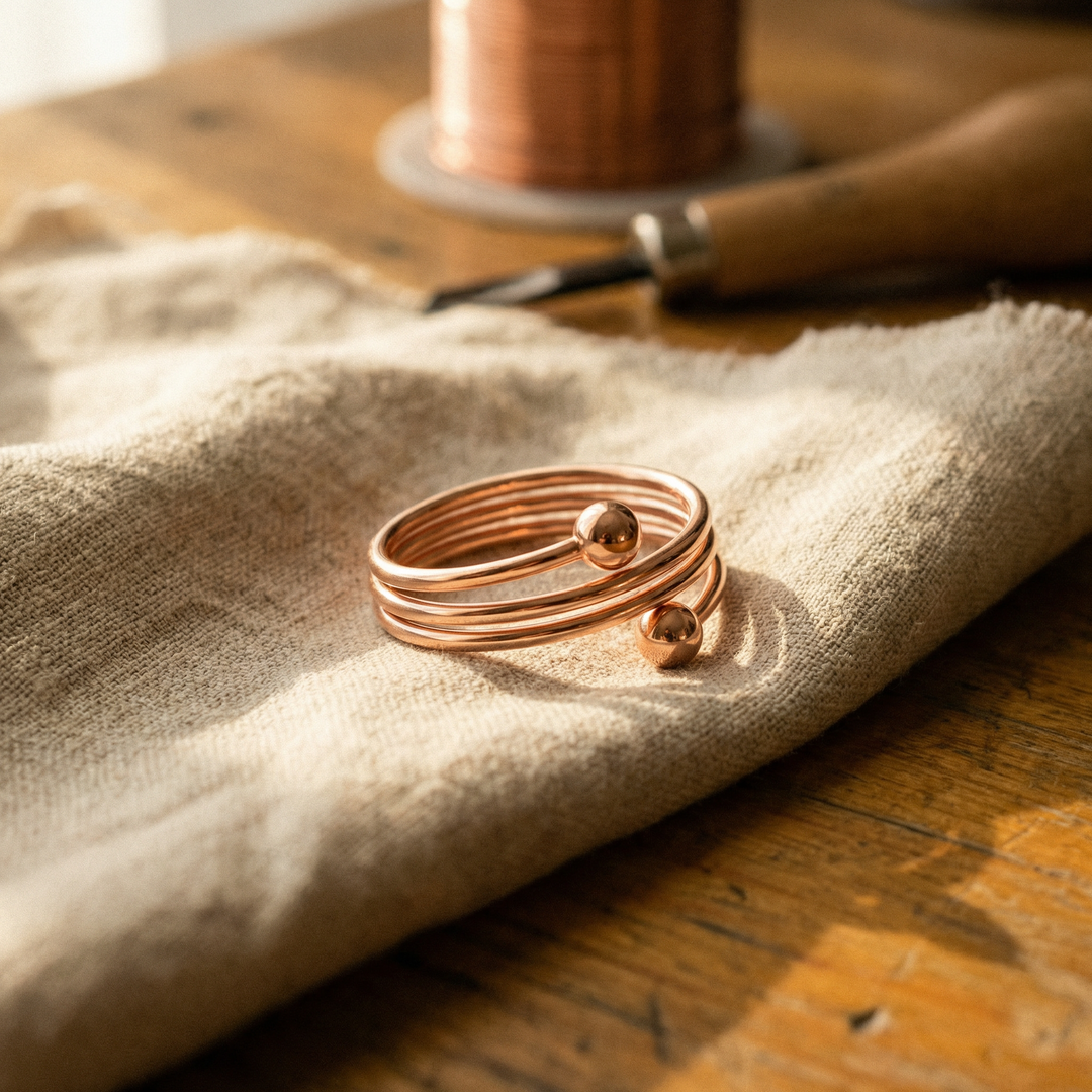 Mae & Luna Copper Ring - Silt