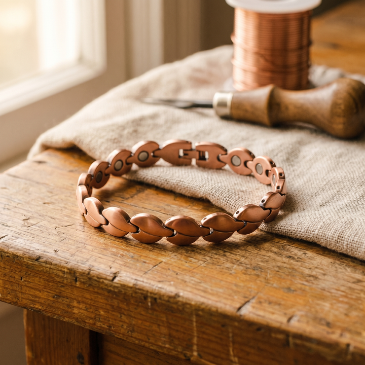 Mae & Luna Copper Ankle Bracelet - Marsh
