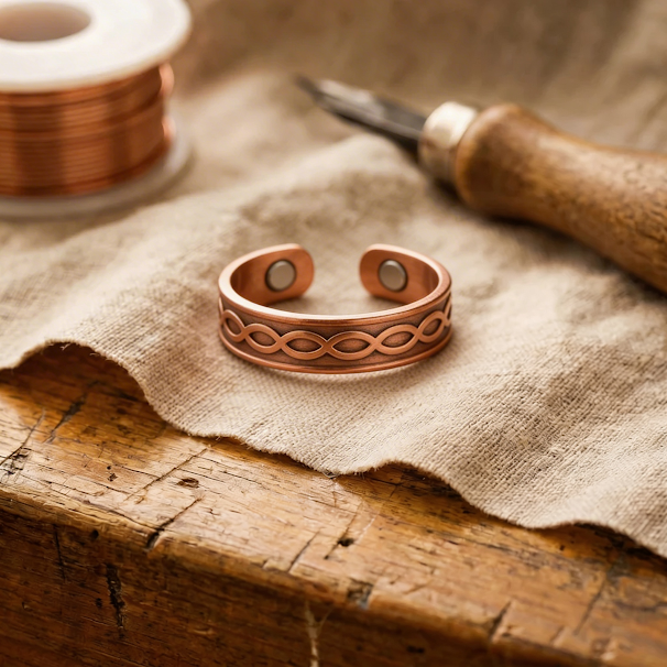 Mae & Luna Copper Ring - Char