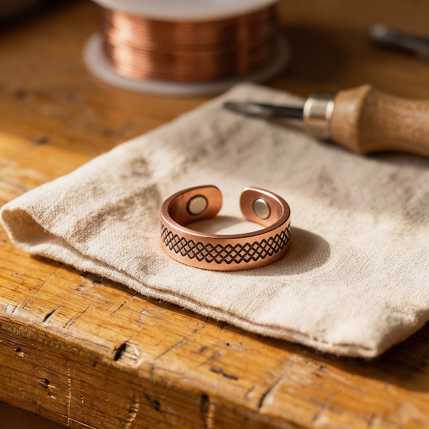 Mae & Luna Copper Ring - Griglia