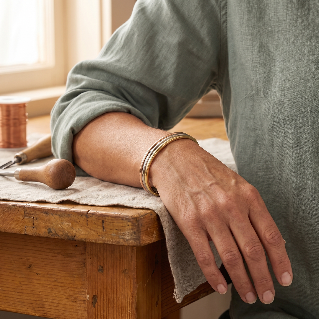 Mae & Luna Copper Bracelet - Beech