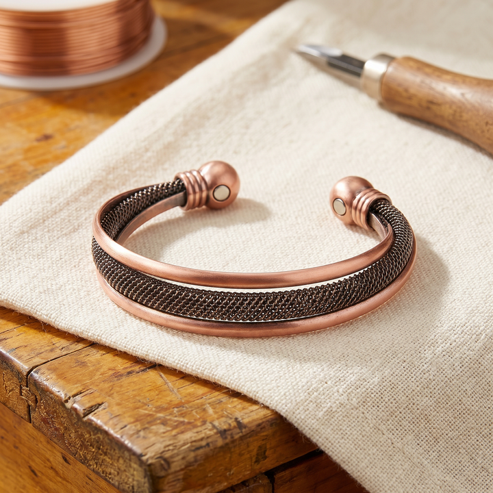 Mae & Luna Copper Bracelet - Bark