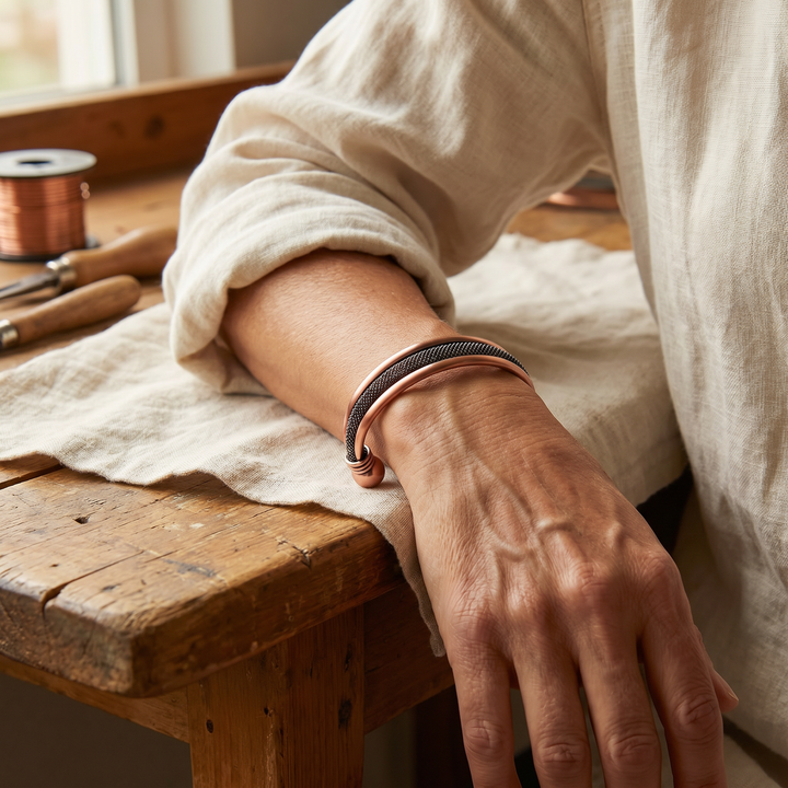Mae & Luna Copper Bracelet - Bark