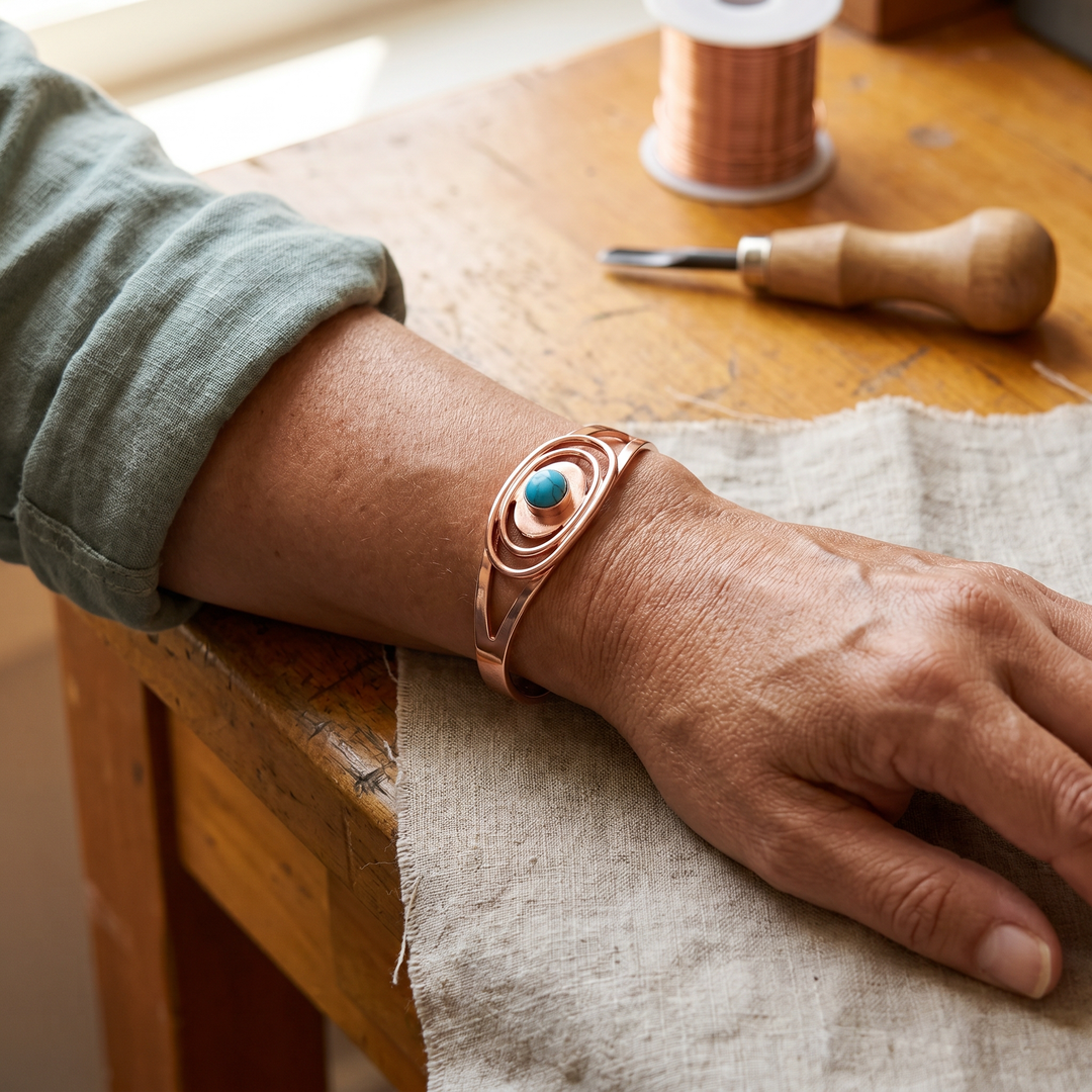 Mae & Luna Copper Bracelet - Sedge