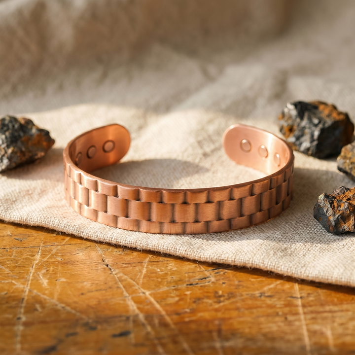 Copper Bracelet for Men by Mae & Luna - Hours