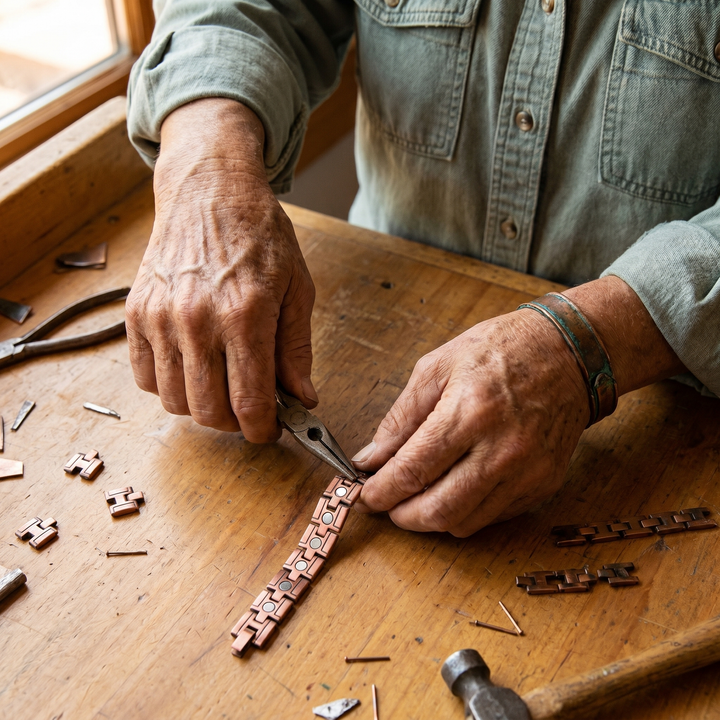 Copper Bracelet for Men by Mae & Luna - Gorse