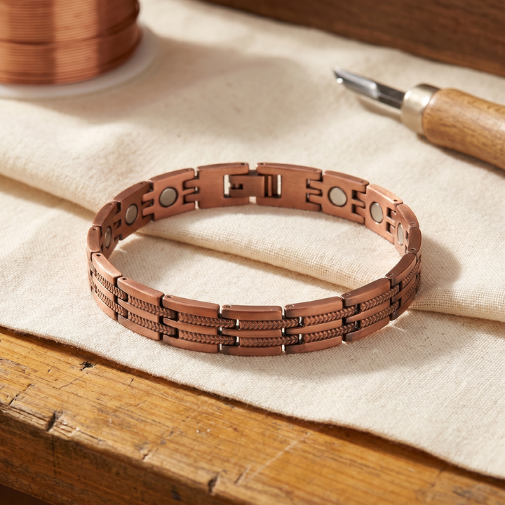 Copper Bracelet for Men by Mae & Luna - Pike