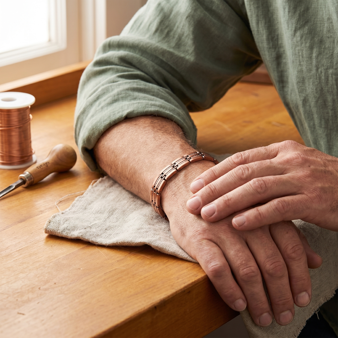 Copper Bracelet for Men by Mae & Luna - Pike