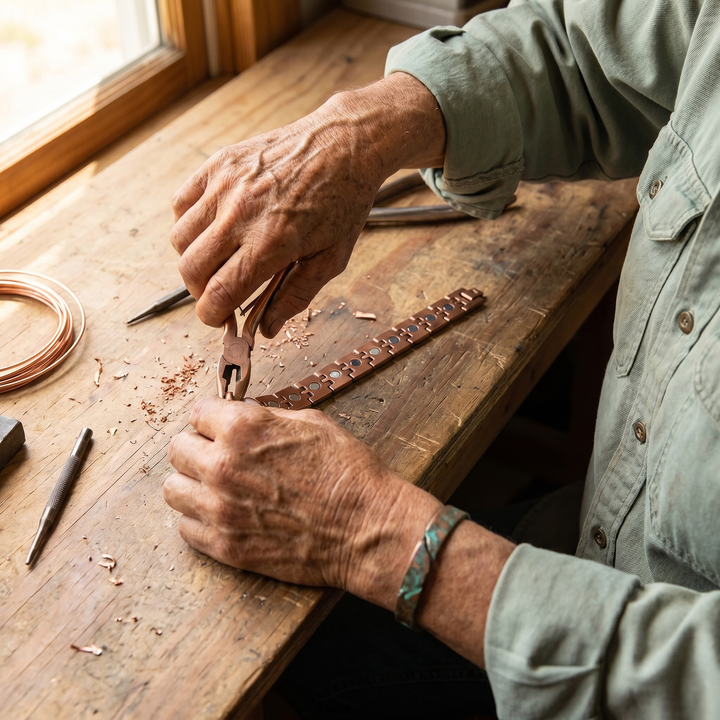 Copper Bracelet for Men by Mae & Luna - Pike