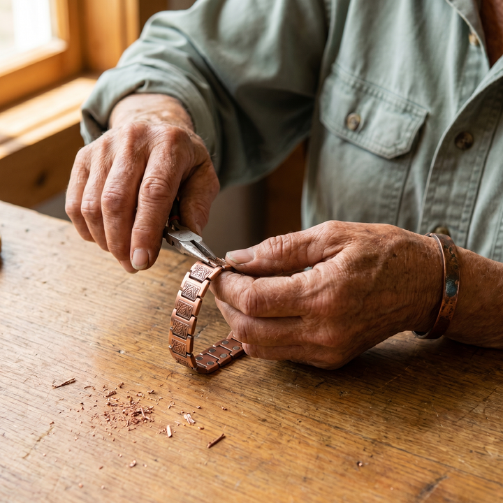 Copper Bracelet for Men by Mae & Luna - Glen