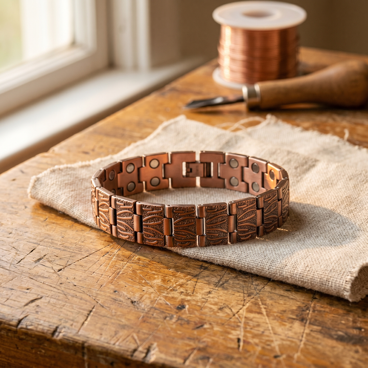 Copper Bracelet for Men by Mae & Luna - Grit