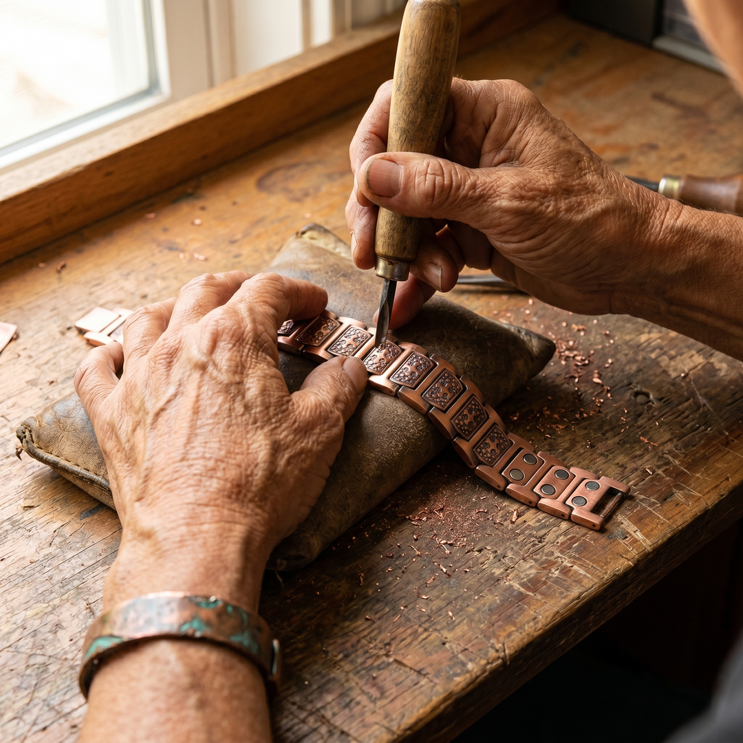 Copper Bracelet for Men by Mae & Luna - Gale