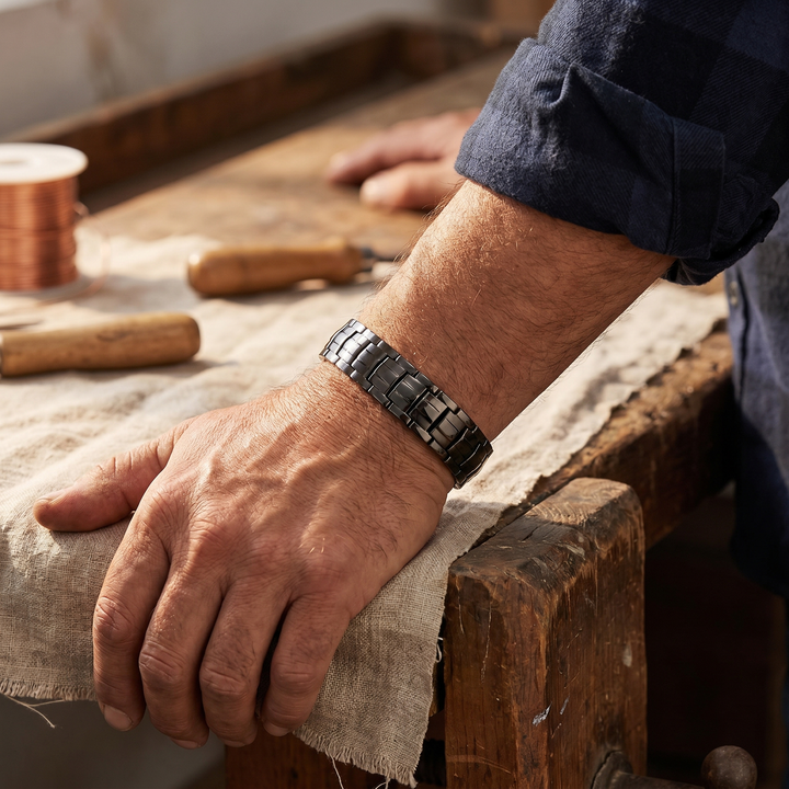 Copper Bracelet for Men by Mae & Luna - Ochre