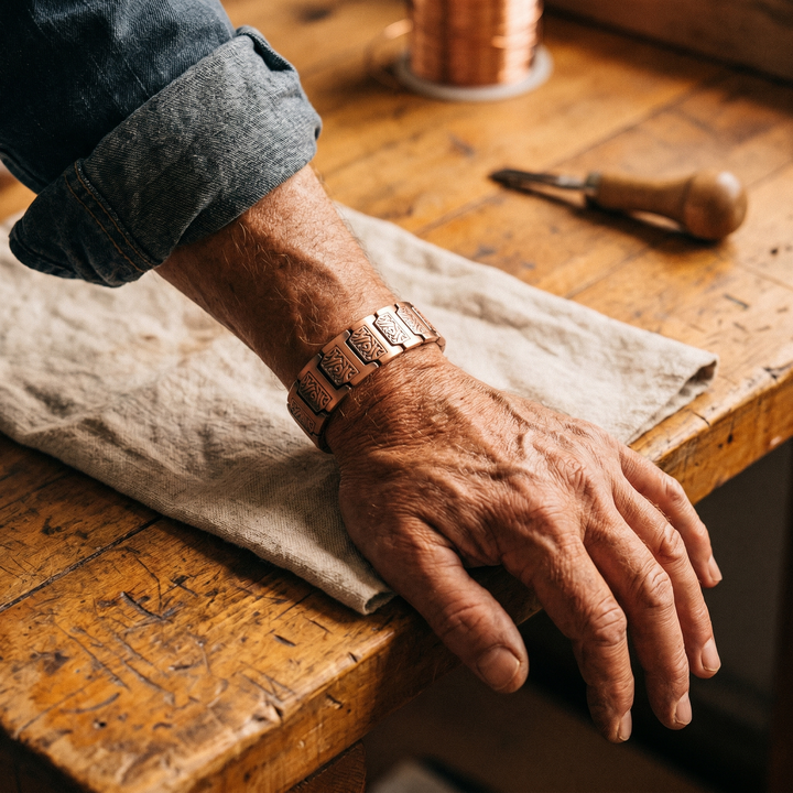 Copper Bracelet for Men by Mae & Luna - Glen