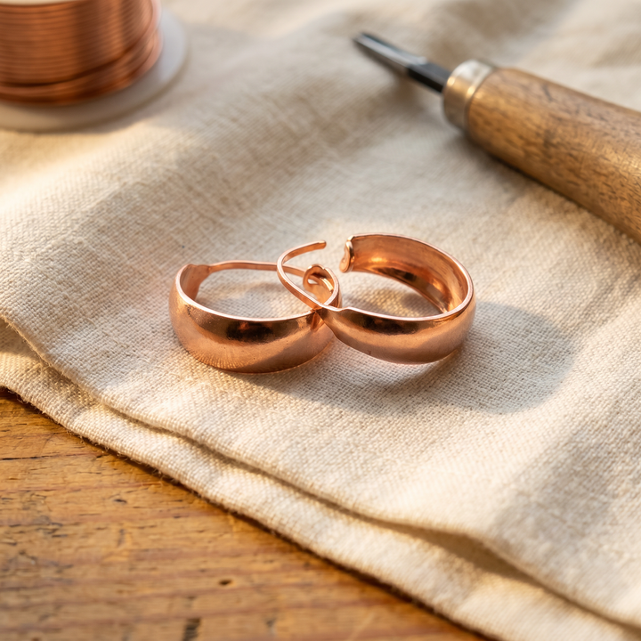 Mae & Luna Copper Earrings - Shell