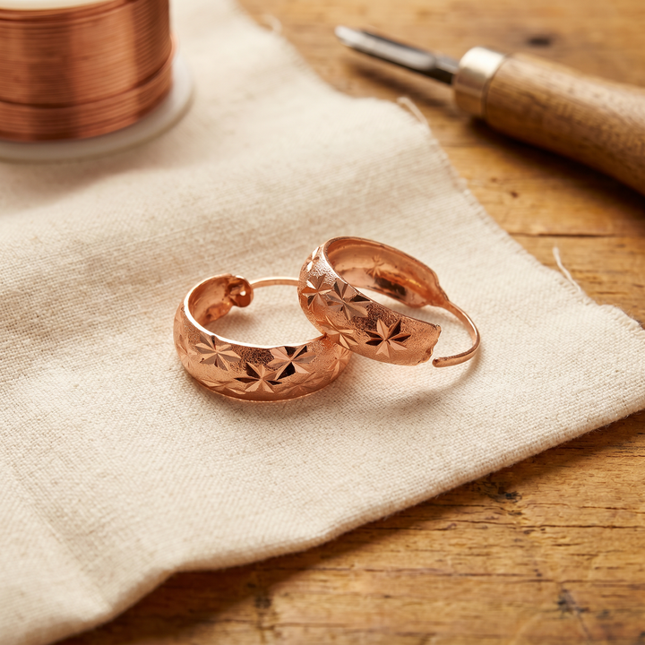 Mae & Luna Copper Earrings - Dew