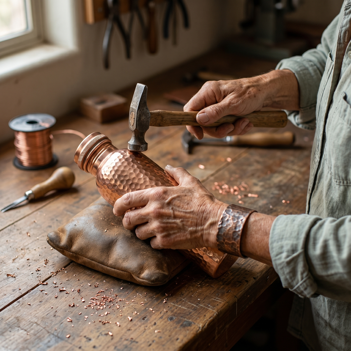 Pure Copper Water Bottle by Mae & Luna