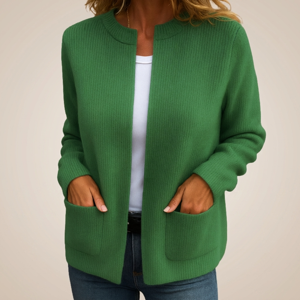 Claire - Women's Zip-Up Knit Vest
