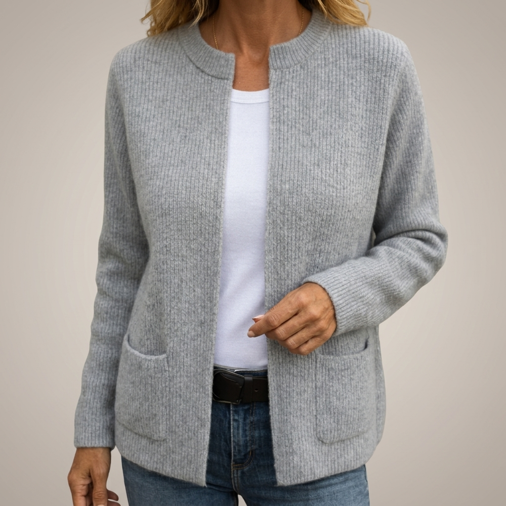 Claire - Women's Zip-Up Knit Vest