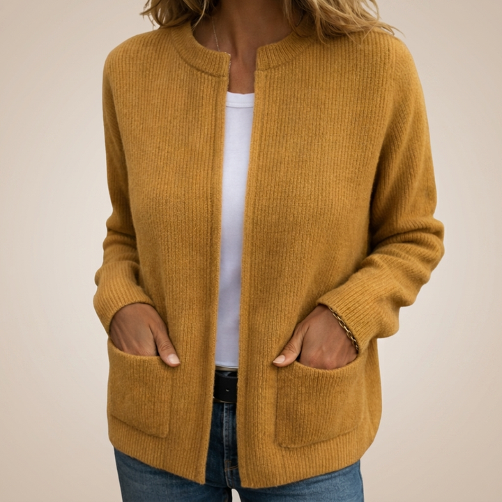 Claire - Women's Zip-Up Knit Vest