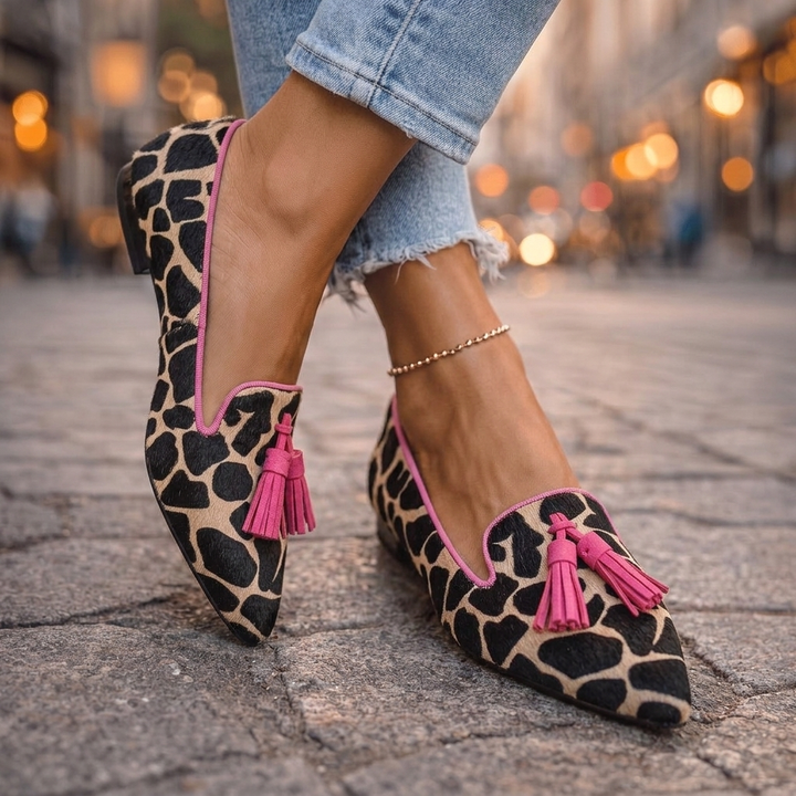 Ondina - Pointed Flats with Tassels