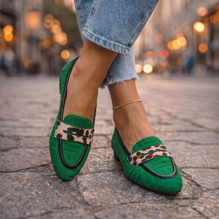 Fiorella - Leopard Slip-On Loafers