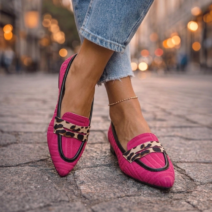 Fiorella - Leopard Slip-On Loafers