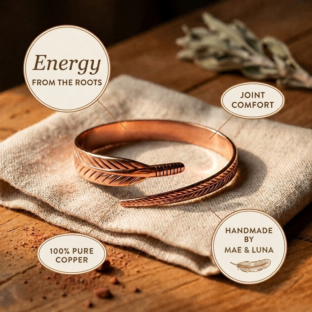 Mae & Luna Copper Bracelet - Roots