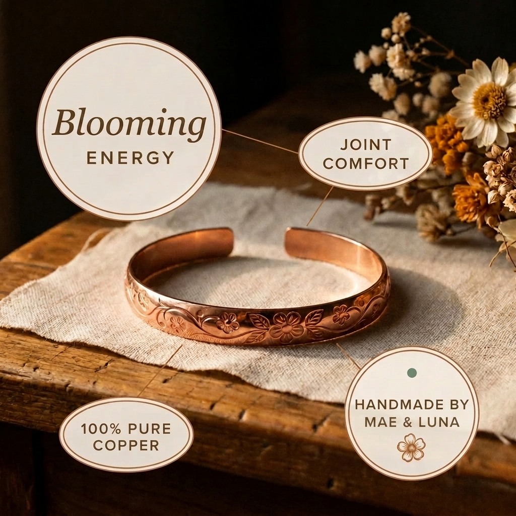 Mae & Luna Copper Bracelet - Blooming