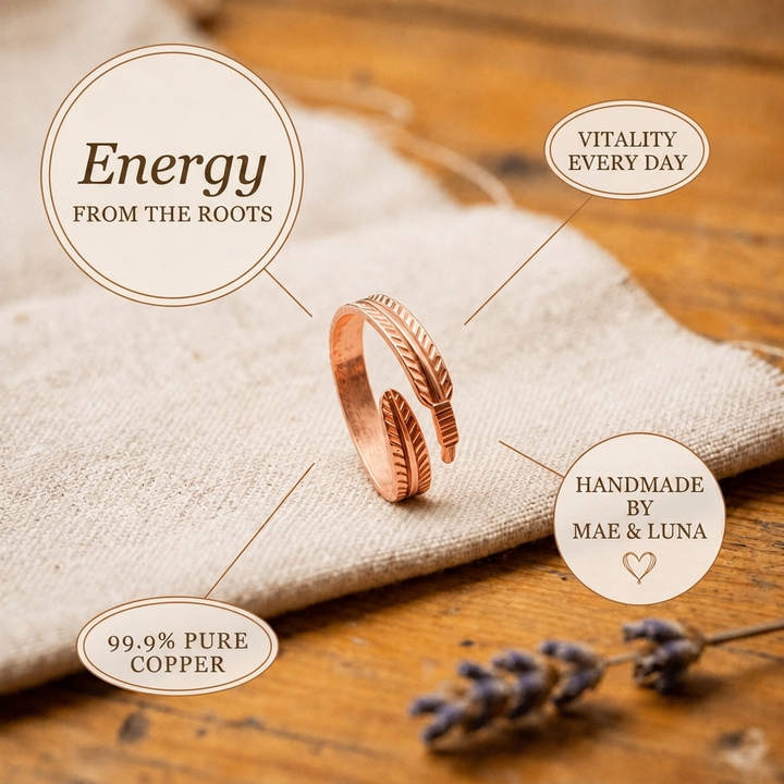 Mae & Luna Copper Ring - Roots