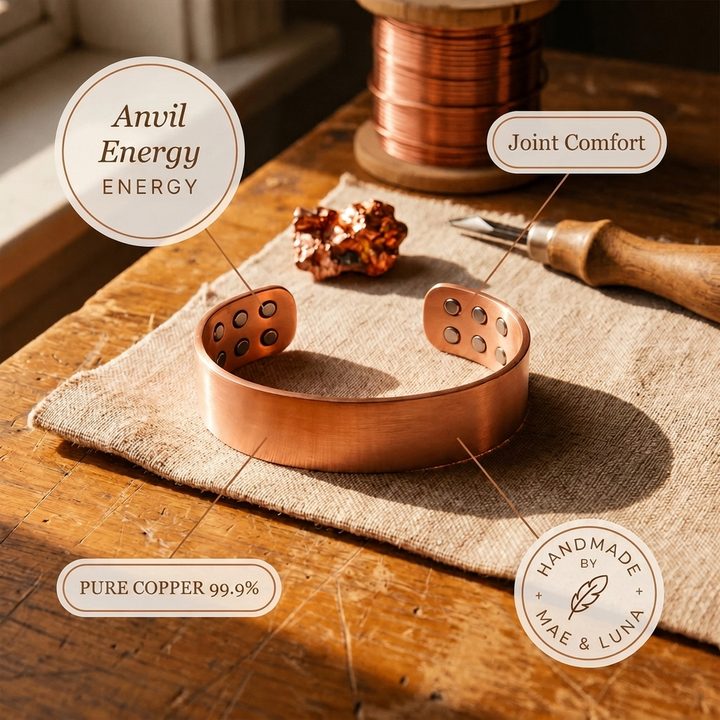Mae & Luna Copper Bracelet - Anvil