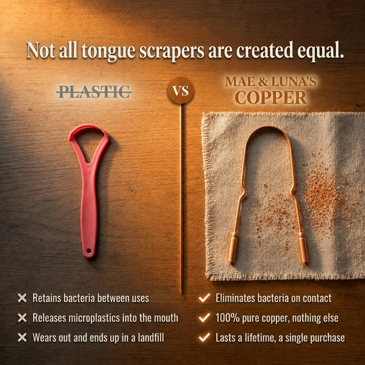 Pure Copper Tongue Scraper