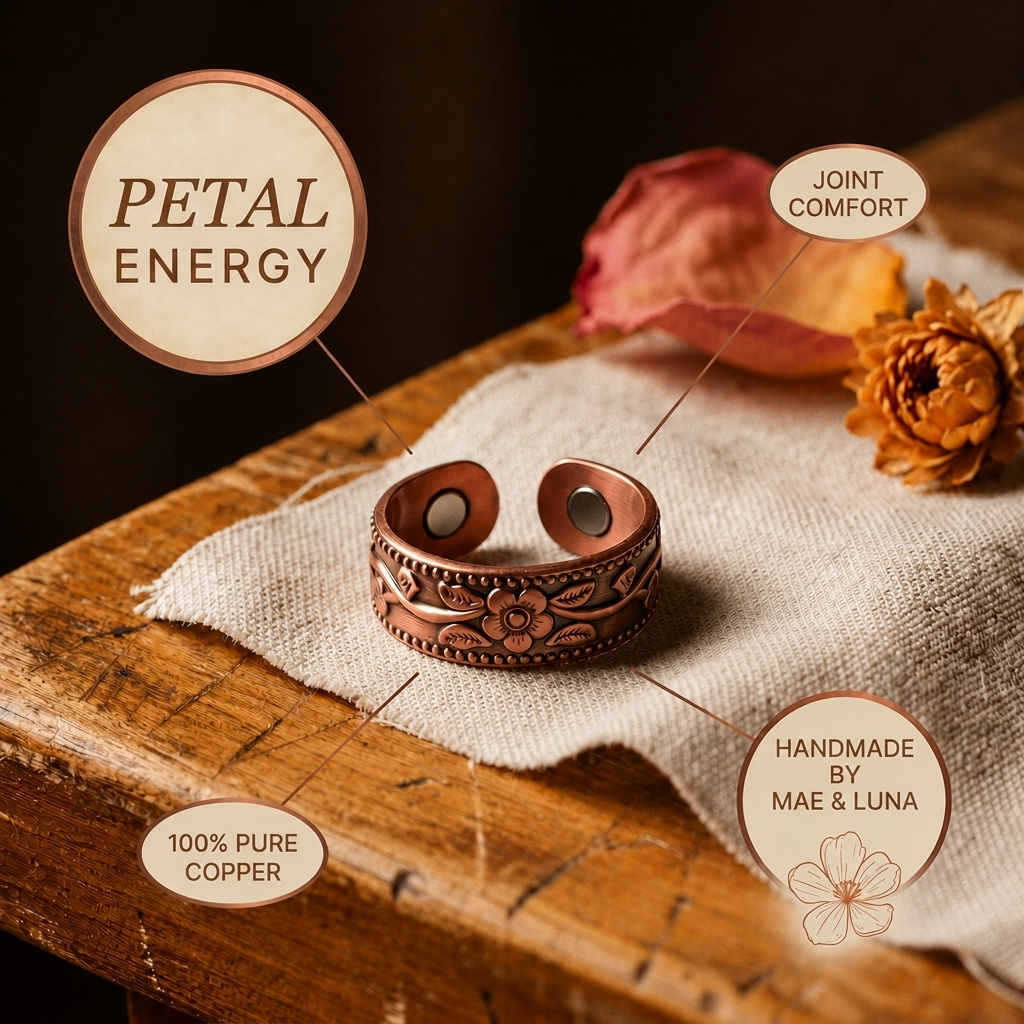 Mae & Luna Copper Ring - Petal