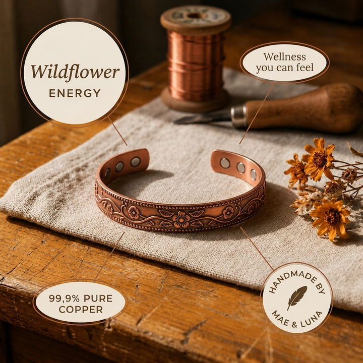 Mae & Luna Copper Bracelet - Wildflower
