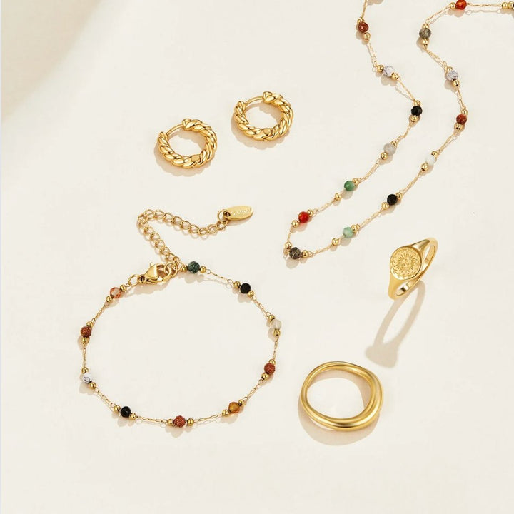 Minimalist Necklace with Stone