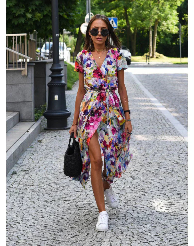 YARA - Elegant Wrap Dress with Flattering Fit