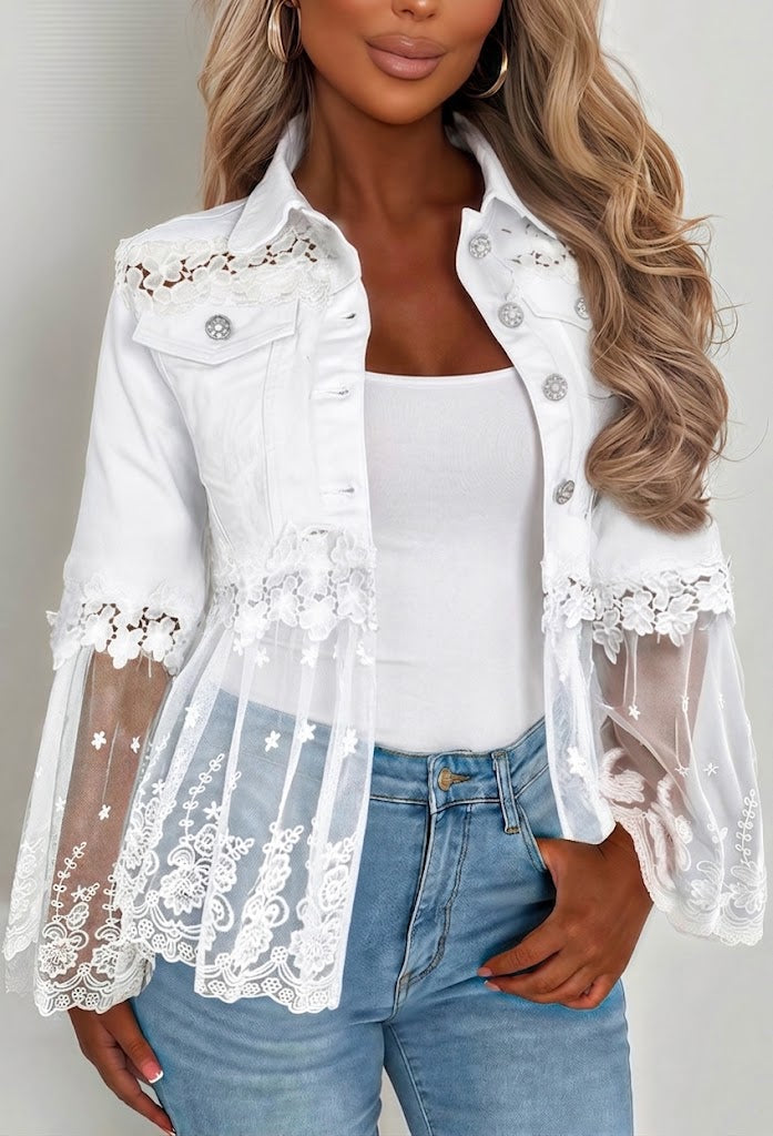 Sunnelace - Lace-Panel Jacket