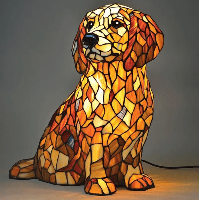 Glow Golden Retriever Lamp