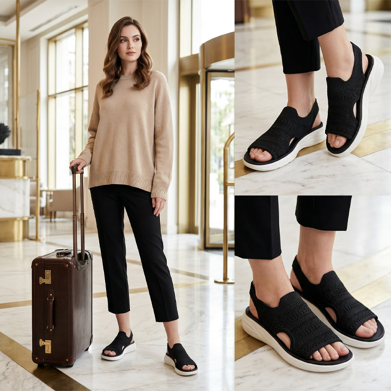 Serena - Women's Platform Sandals in Breathable Material