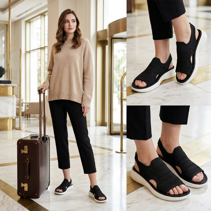 Serena - Women's Platform Sandals in Breathable Material