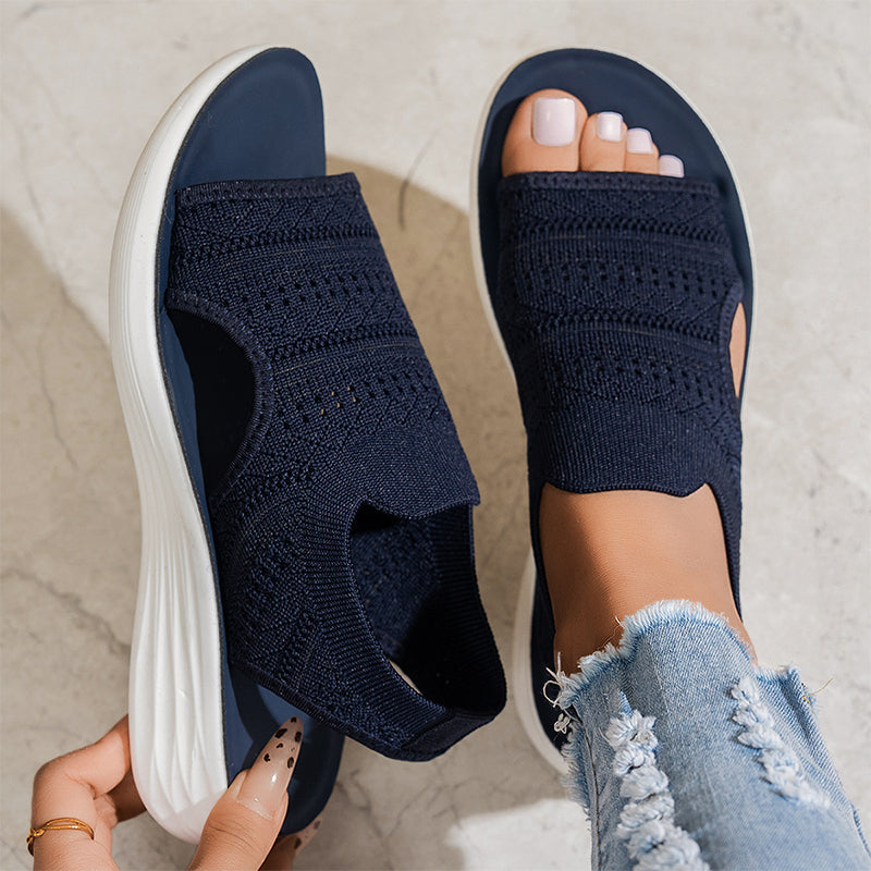 Serena - Women's Platform Sandals in Breathable Material